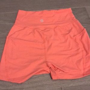 Buff bunny coral shorts